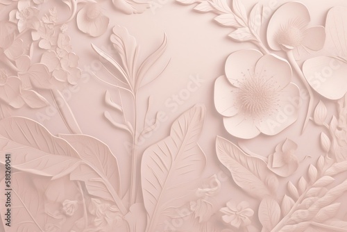 white lace on pink background
