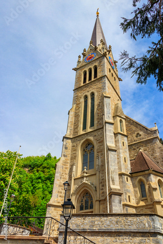 Vaduz Cathedral, or Cathedral of St. Florin is a neo-Gothic church in Vaduz, Liechtenstein