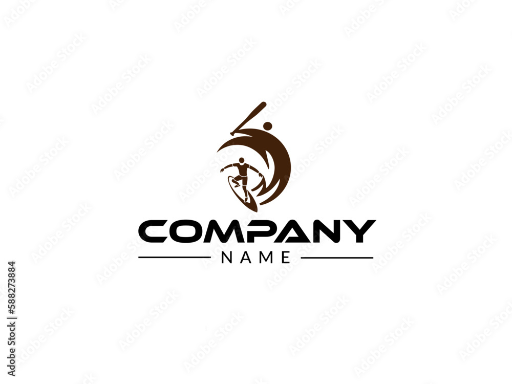 Obraz premium Abstract athlete logo vector design. Gym, sports games, fitness, business, trainer vector logo. Quotation marks and symbol with modern colors vector design.