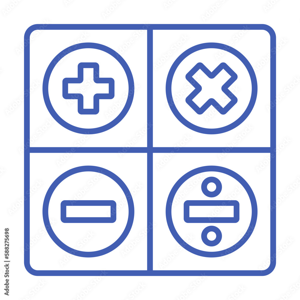 Fototapeta premium Mathematics Icon