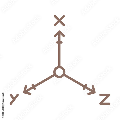 Coordinate Axis Icon