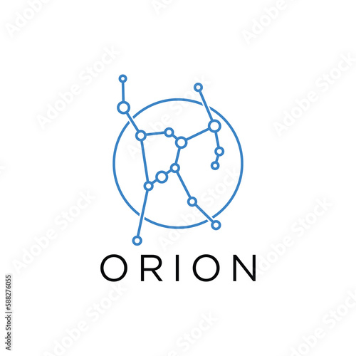 constellation orion star for icon logo