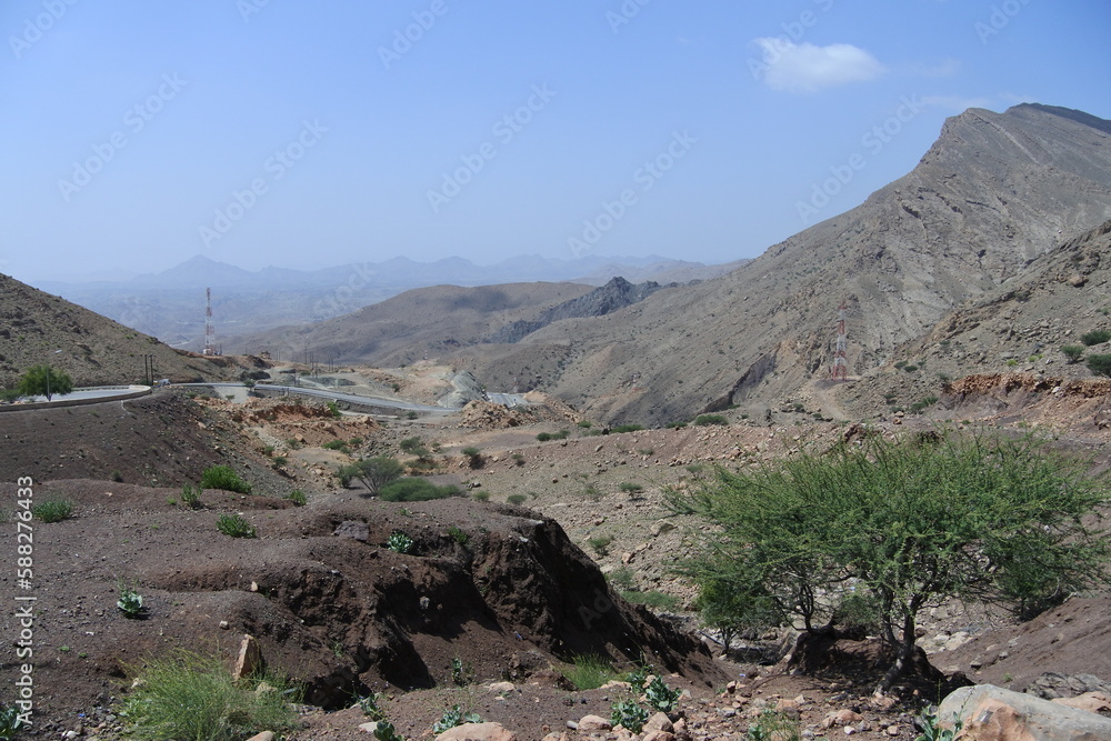 Auf dem Weg ins Wadi Bani Khalid im Oman