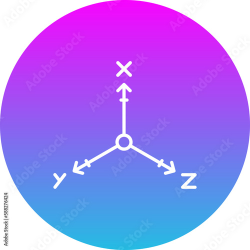 Coordinate Axis Icon
