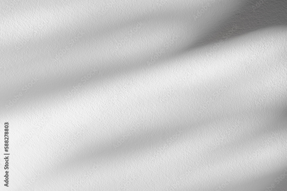 Fototapeta premium Concrete wall texture with Natural light leaves shadow overlay. White,Grey Cement with tropical leaf transparent on floor,Backdrop Background Display Product Presentation,Promotion,Add for all Season