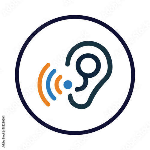 audio, audiology, ear, WIFI, audiology icon