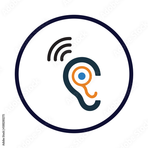 audio, audiology, ear, WIFI, audiology icon