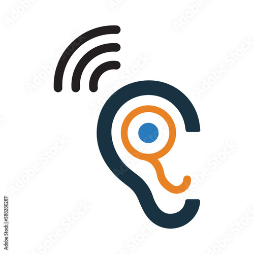 audio, audiology, ear, WIFI, audiology icon