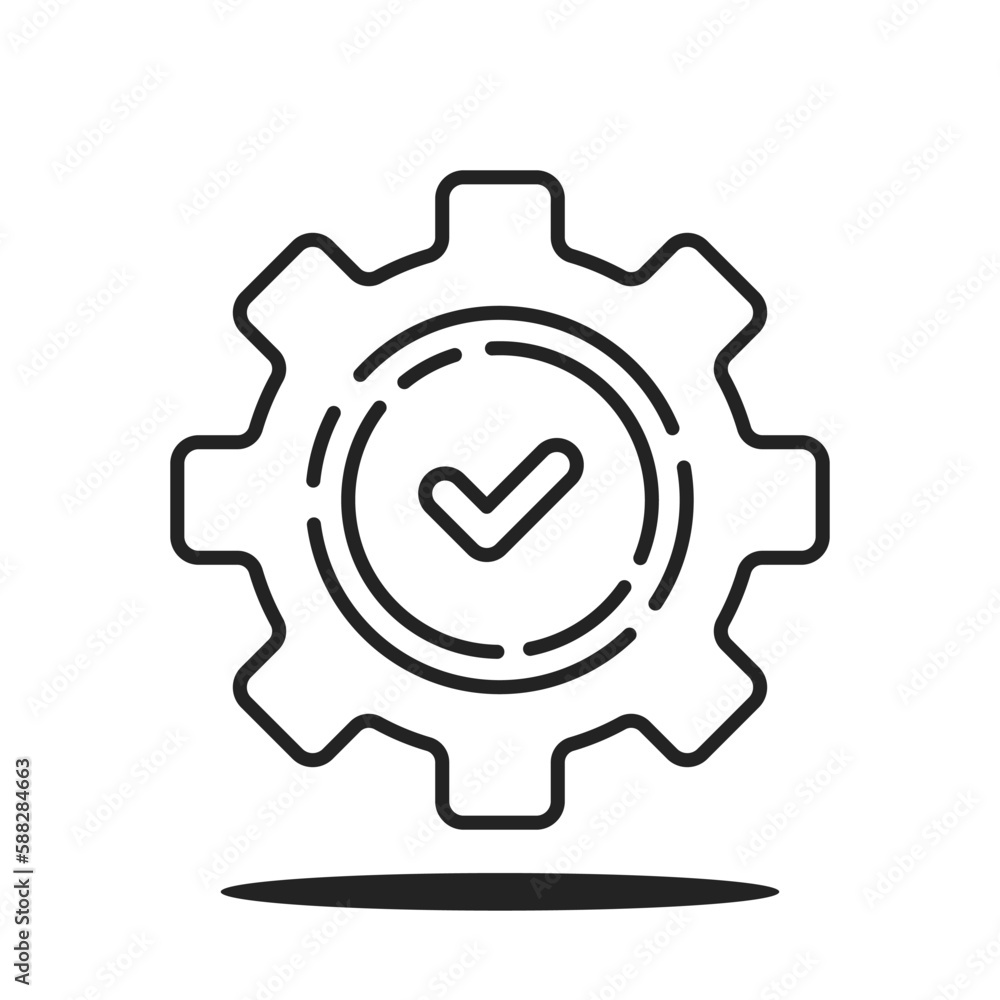 efficient maintenance icon like thin line cog gear efficient maintenance icon like thin line cog gear