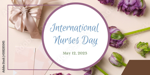 Image for concept of International Nurses day photo