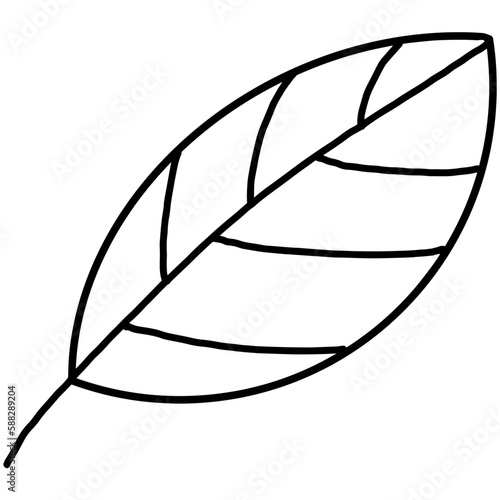 Leaf  icon. Vector illustration