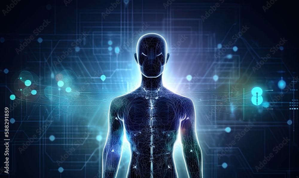 Concept of artificial intelligence for industrial revolution and automation manufacturing process Concept of artificial intelligence for industrial revolution and automation manufacturing process