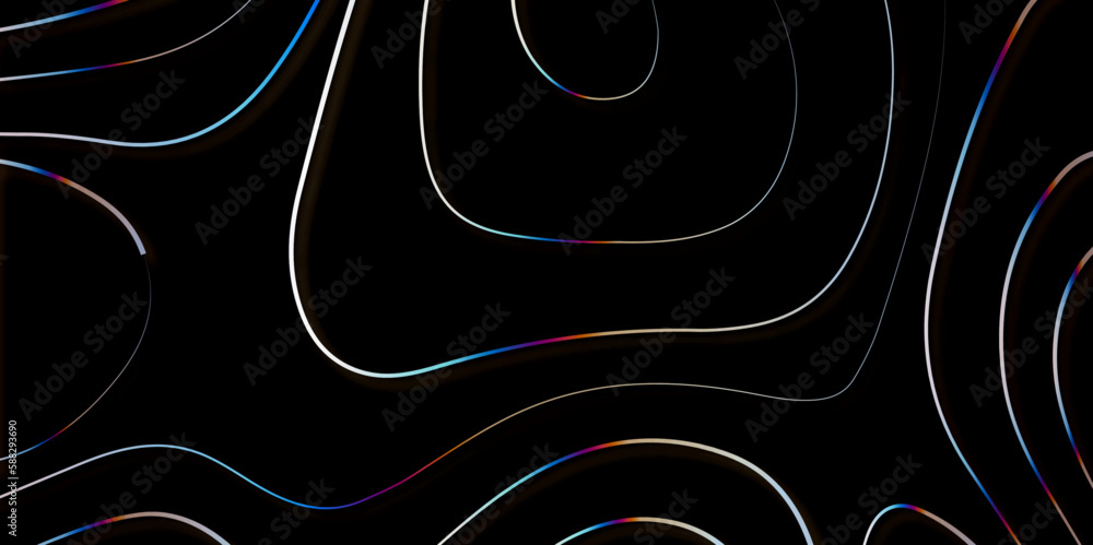 Topographic map background concept. Topo contour map. Rendering