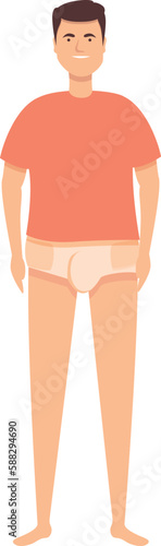 Boy diaper icon cartoon vector. Adult baby. Medicine care