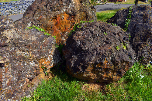 Rock formed by goethite, an iron oxyhydroxide. photo