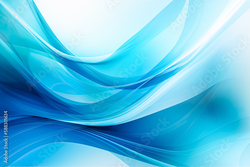 Light blue abstract background. Generative Ai. Design, Texture, Pattern, Soft, Colorful, Gradient, Smooth, Artistic. 