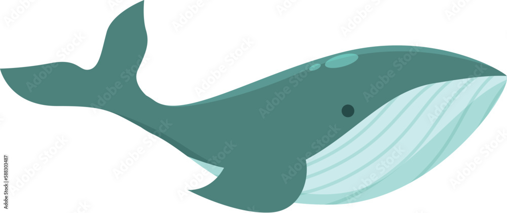 Iceland whale icon cartoon vector. Travel country. North tourism Iceland whale icon cartoon vector. Travel country. North tourism