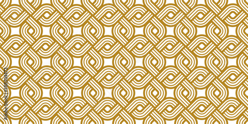 Geometric seamless pattern, vector trendy vintage tiling endless background, geometrical decorative grid.