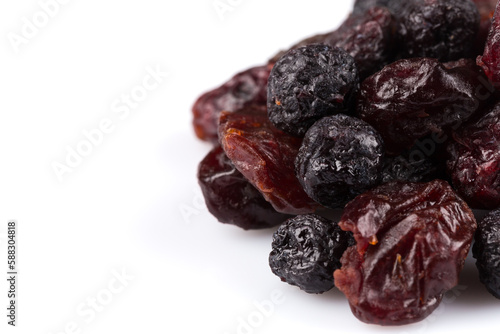 Dried cranberries, cherries and blueberries