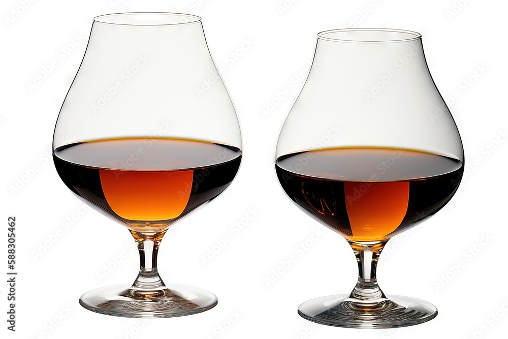 two glasses of wine sitting next to each other on a white surface with a reflection of the wine in the wine glass and the wine in the glass. generative ai two glasses of wine sitting next to each other on a white surface with a reflection of the wine in the wine glass and the wine in the glass. generative ai
