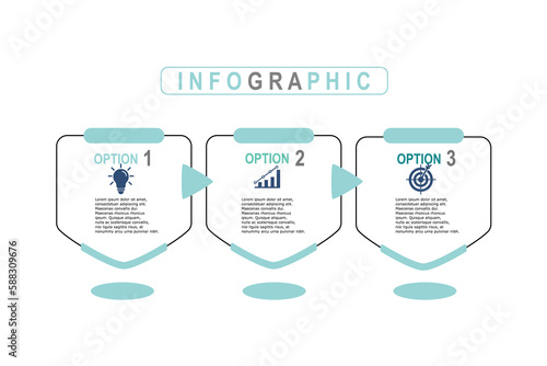 Infographic template for business plan ,strategy, roadmap. 3 Steps Modern minimal  Timeline diagram creative style, presentation vector infographics