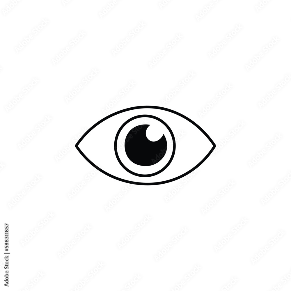 Eyes icon vector. Isolated symbol icon vision Eyes icon vector. Isolated symbol icon vision