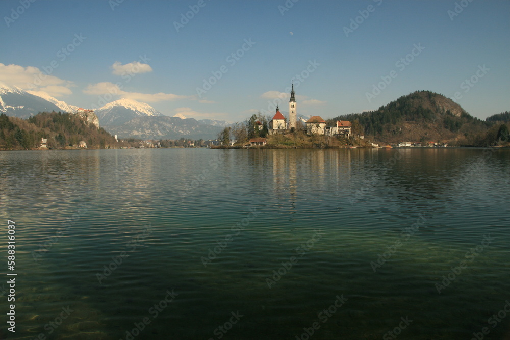 Lake view in Slovenia