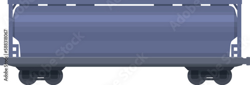 Wagon cistern icon cartoon vector. Cargo train. Road travel