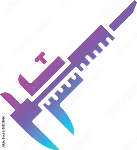 Caliper Vector Icon Design Illustration
