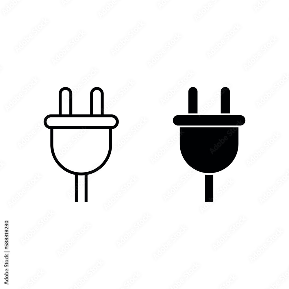 Plug simple icon Plug simple icon