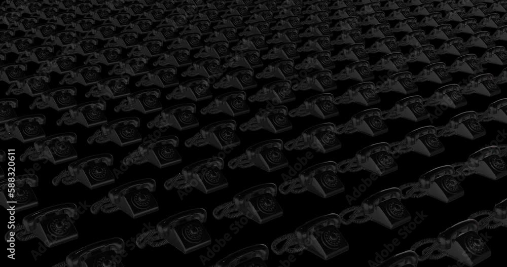 Retro Telephone industrial production animation Retro Telephone industrial production animation