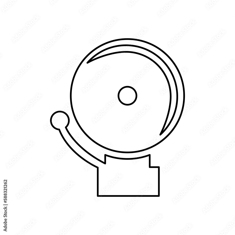 school bell icon on white background, vector illustration school bell icon on white background, vector illustration