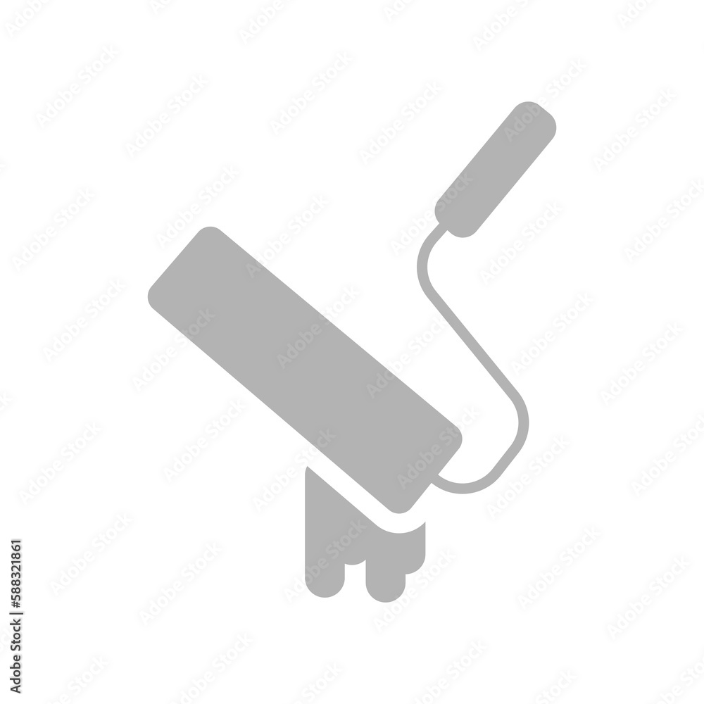 roller icon on a white background, vector illustration roller icon on a white background, vector illustration