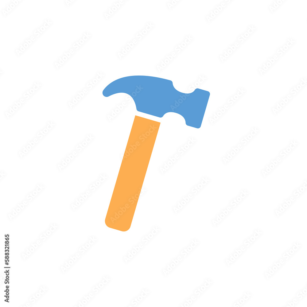 hammer icon on a white background, vector illustration hammer icon on a white background, vector illustration