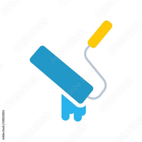 roller icon on a white background, vector illustration