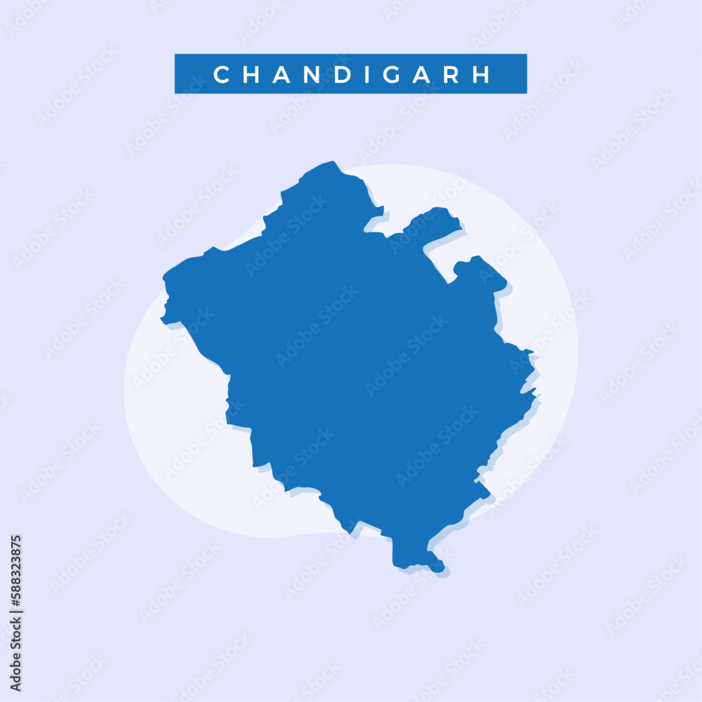 National map of Chandigarh, Chandigarh map vector, illustration vector of Chandigarh Map.