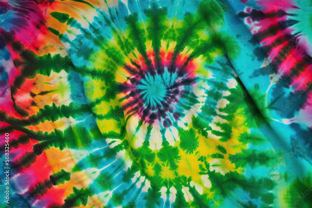 Obraz premium Tie dye pattern. Generative Ai.