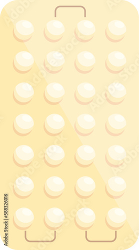 Female contraceptive icon cartoon vector. Birth control. Medicine care