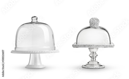 Cake stand collection isolated