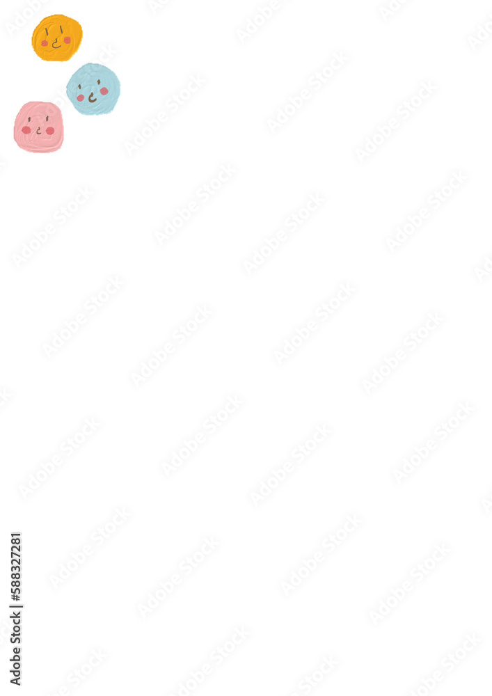 Obraz premium Happy emoji character 