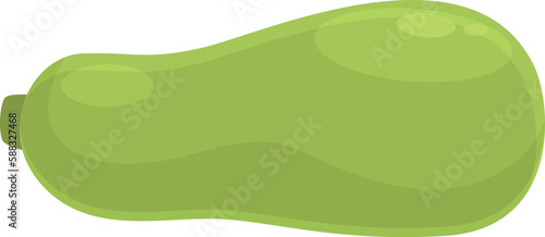 Vegetable marrow icon cartoon vector. Farm zucchini. Food green