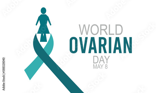 World Ovarian Cancer Day. banner design template Vector illustration background.
