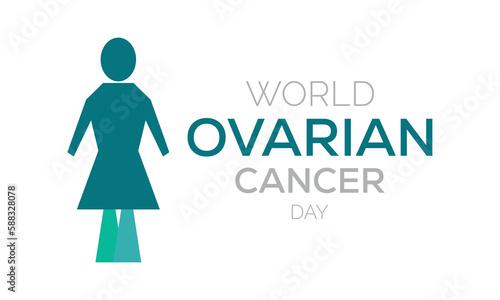 World Ovarian Cancer Day. banner design template Vector illustration background.