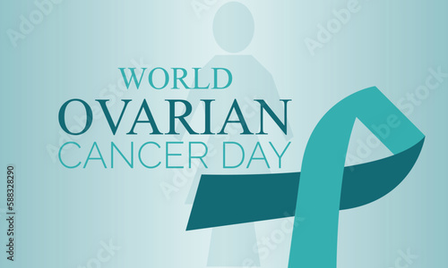 World Ovarian Cancer Day. banner design template Vector illustration background.