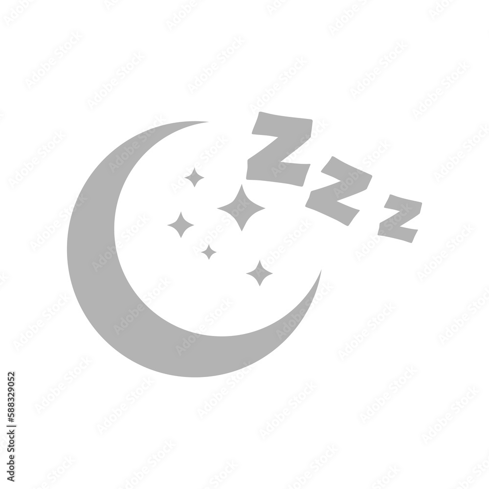 icon of the moon, sleep, vector illustration icon of the moon, sleep, vector illustration