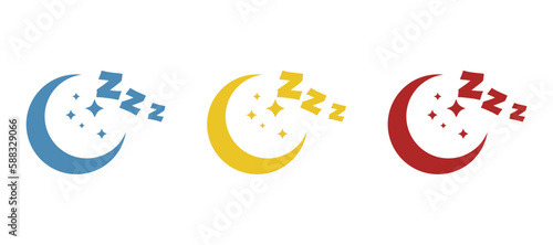 icon of the moon, sleep, vector illustration