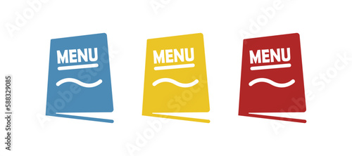 menu icon on a white background, vector illustration