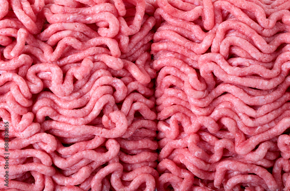 Meat mince with pork and beef mix. Food background. Full frame Meat mince with pork and beef mix. Food background. Full frame