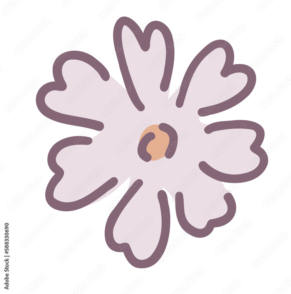 Kawaii Flower Cute Botanical Leaf Wildflower Kawaii Flower Cute Botanical Leaf Wildflower