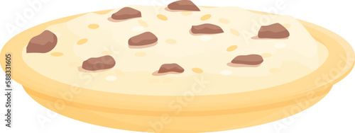 Pilaf rice icon cartoon vector. Dish food. Indian plate